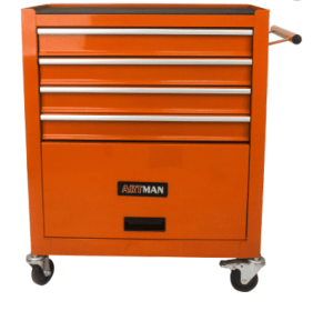 Metal Wheelie Tool Cart (Option: Orange)