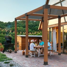 4x4 Inch Pergola Bracket Kit Inner 3.5x3.5 3- And 4-Way Brackets With Bases (Option: Black)