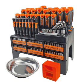 118-Piece Magnetic Screwdriver Set Professional Repair Tool Kit Ideal For Home Improvement And Automotive Maintenance (Option: YW087)