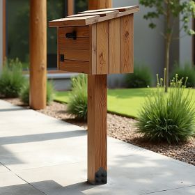 2 Pack 8x8 Post Base Brackets Wood Fence Post Anchor Inner Size 7.9x7.5 Inch (Option: Black)