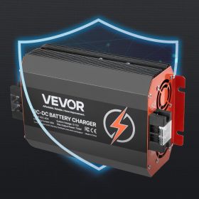 12V 60A DC To DC Charger Battery Charger 750W For Lead-Acid And Lithium AGM GEL (Option: Black)