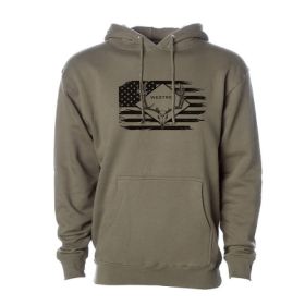 Army colored skull buck hoodie (Small: Medium)