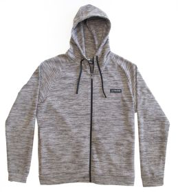Full-Zip Evolution Hoodie (Color: Oatmeal, size: small)