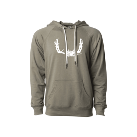 Olive Floral Buck Hoodie (size: M)